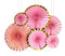 Decoration Fans Metallic Rim (Pink)